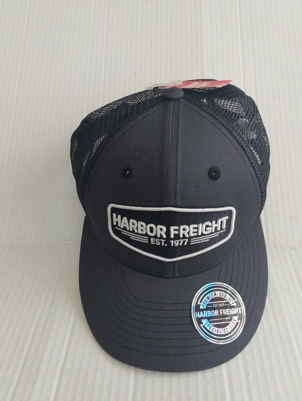 Harbor Freight Trucker Hat Special Edition Charcoal Gray Snapback Cap New W/ Tag